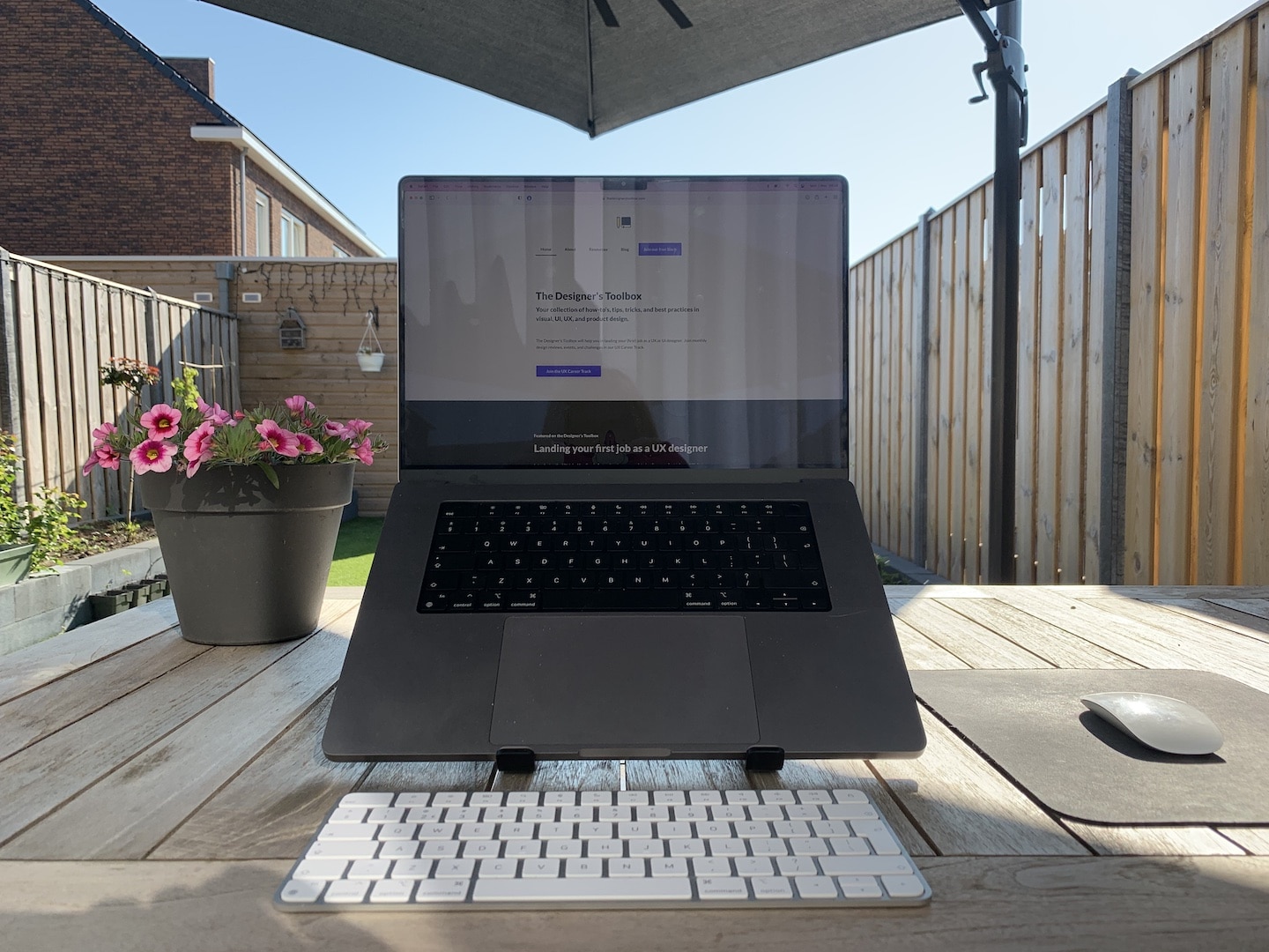 The MacBook Pro M1 Pro for UX design