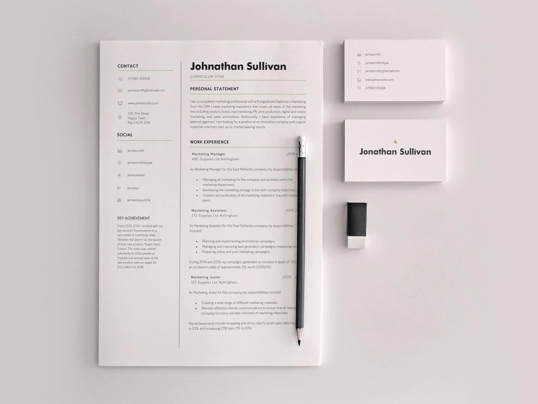 Example of a cover letter and resume by Giallo