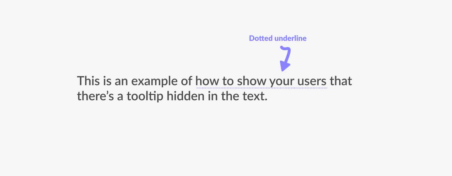 Tooltips best practice. Show your users