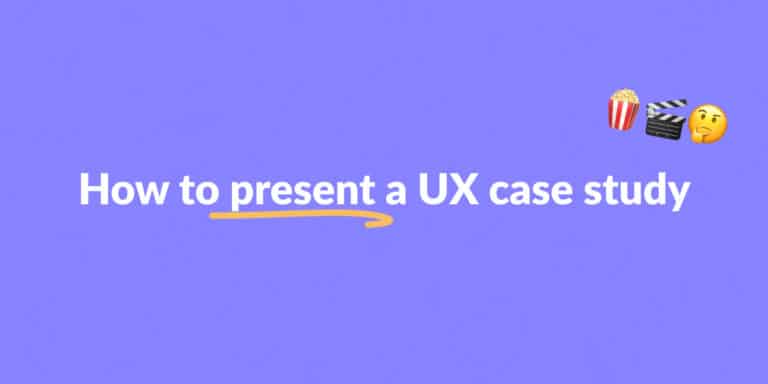 how to present ux case study in interview