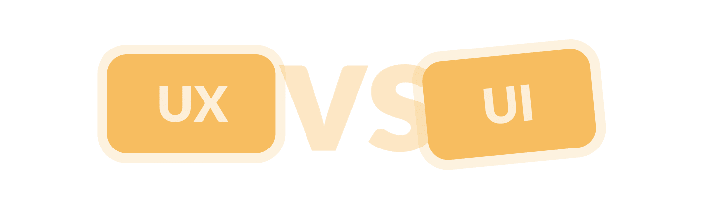 Visual showing the UX vs. UI discussion